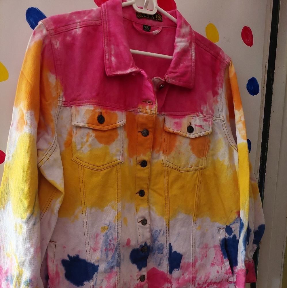 Tie Dye Jean Jacket